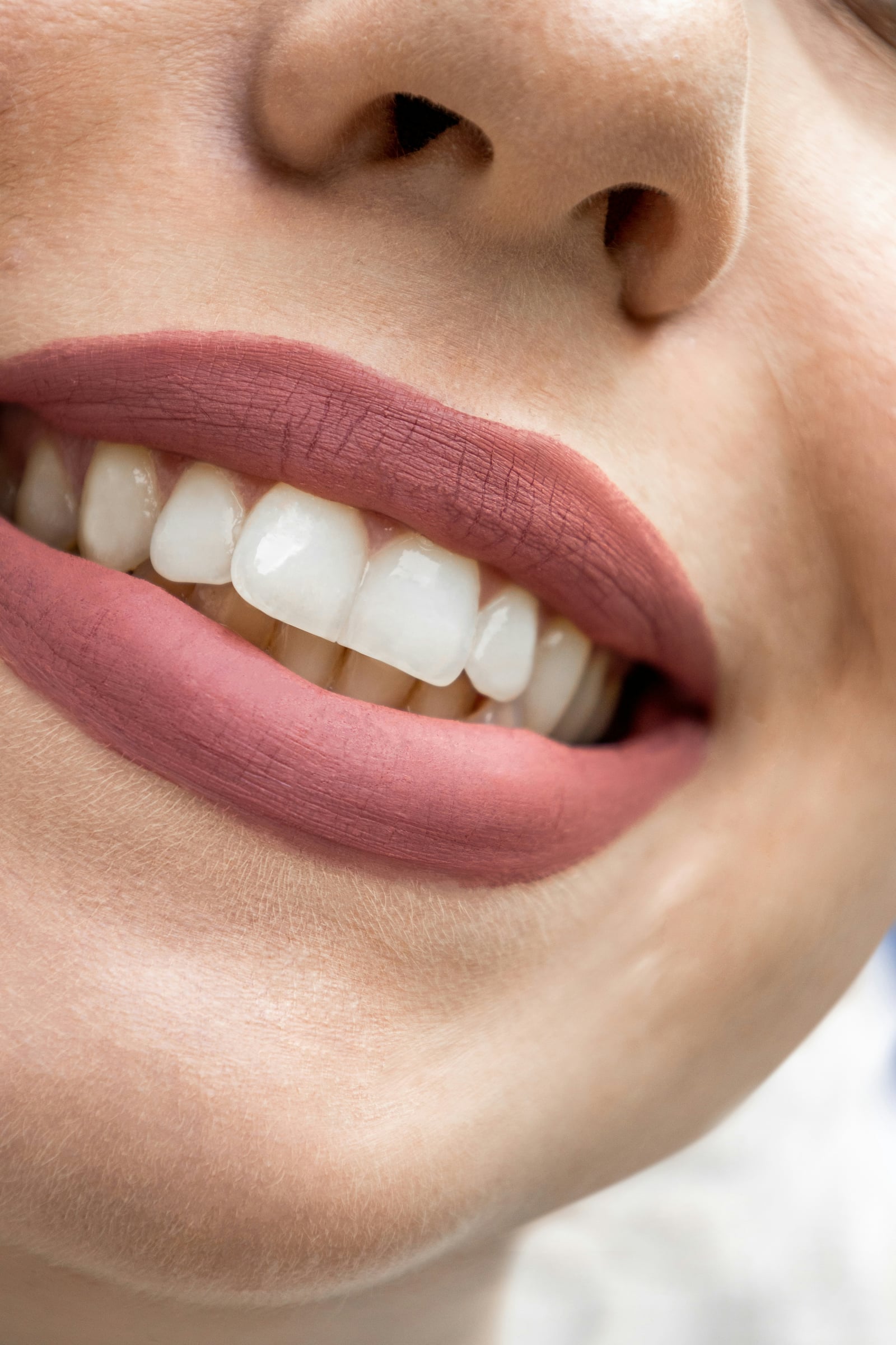 Close-up of a bright, even smile